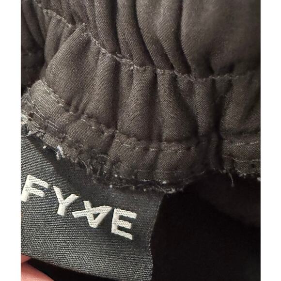 Fyve Black Womens Small Fleece  Lined Softshell Snowboard Pants Pink Stripe - Picture 3 of 8